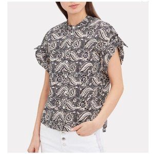 Veronica Beard Sanaa Button Down Floral Print Top sz 14